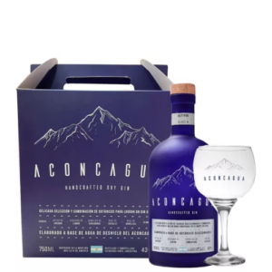 Gin Aconcagua Handcrafted Estuche con 1 Copa 750cc