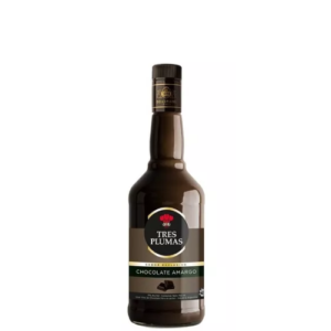 Licor Tres Plumas Chocolate Amargo 750cc