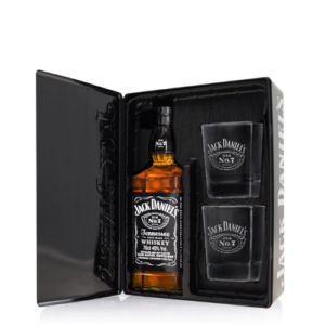 Jack Daniels Estuche con 2 vasos 750cc