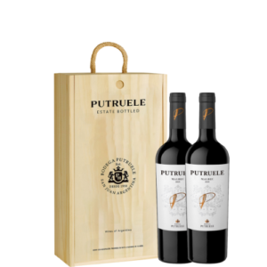 Putruele Estuche de Madera Cabernet/Malbec x2 Botellas 750cc
