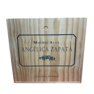 Estuche de madera Angelica Zapata Malbec x4 botellas