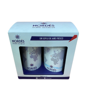 Estuche Gin Nordés con 1 vaso porcelana